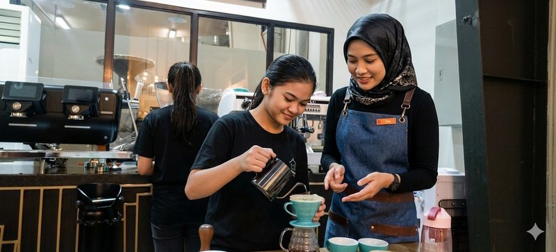 Youth barista training